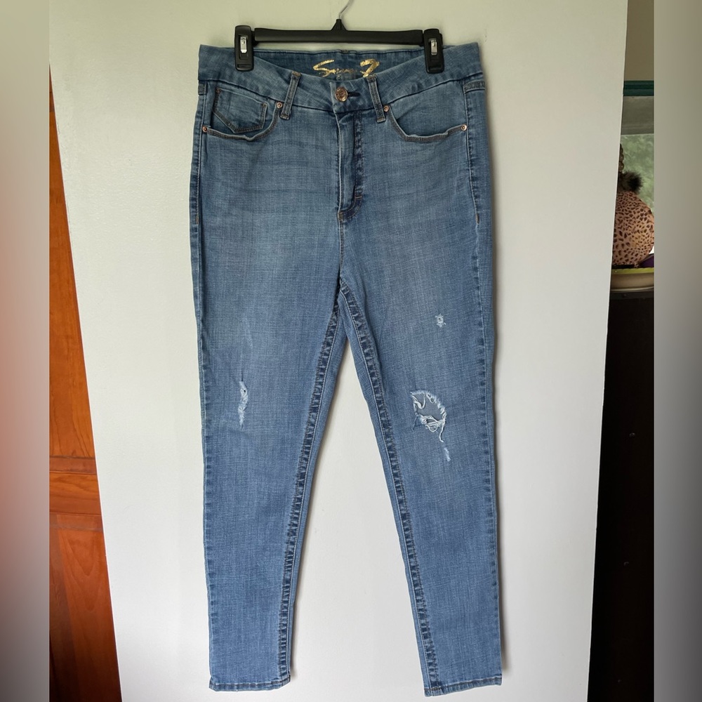 Seven7 Jeans, Size 14, Distressed